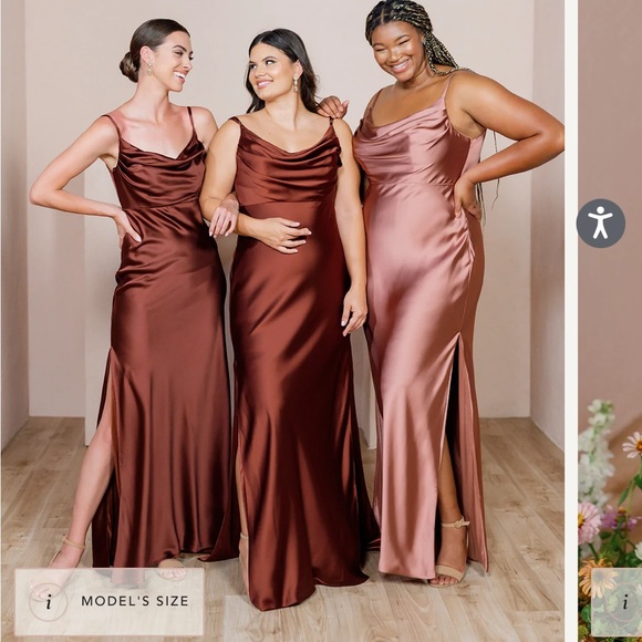 Black Skye Satin Revelry bridesmaids dress - never worn - Picture 5 of 5